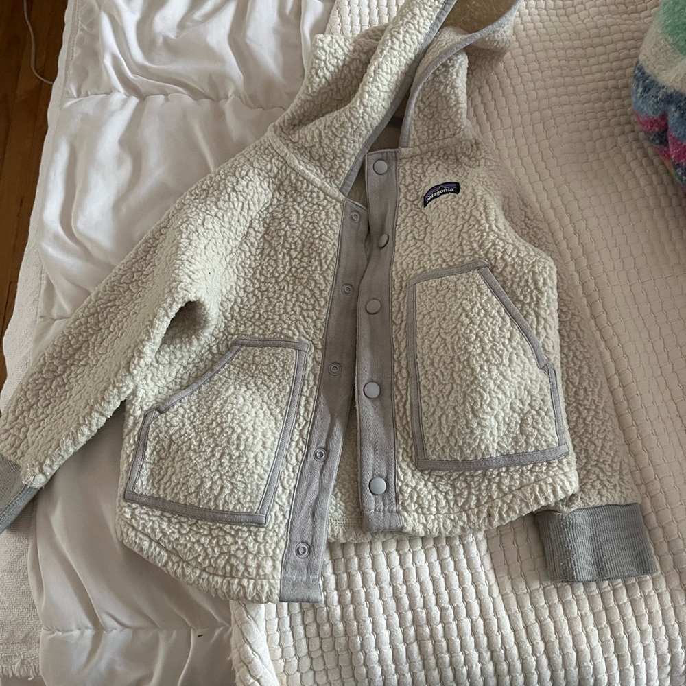 Unisex Baby Retro Pile Fleece Jacket Patagonia size 4T